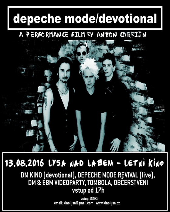Plakát: Depeche Mode Party letní kino Lysá nad Labem